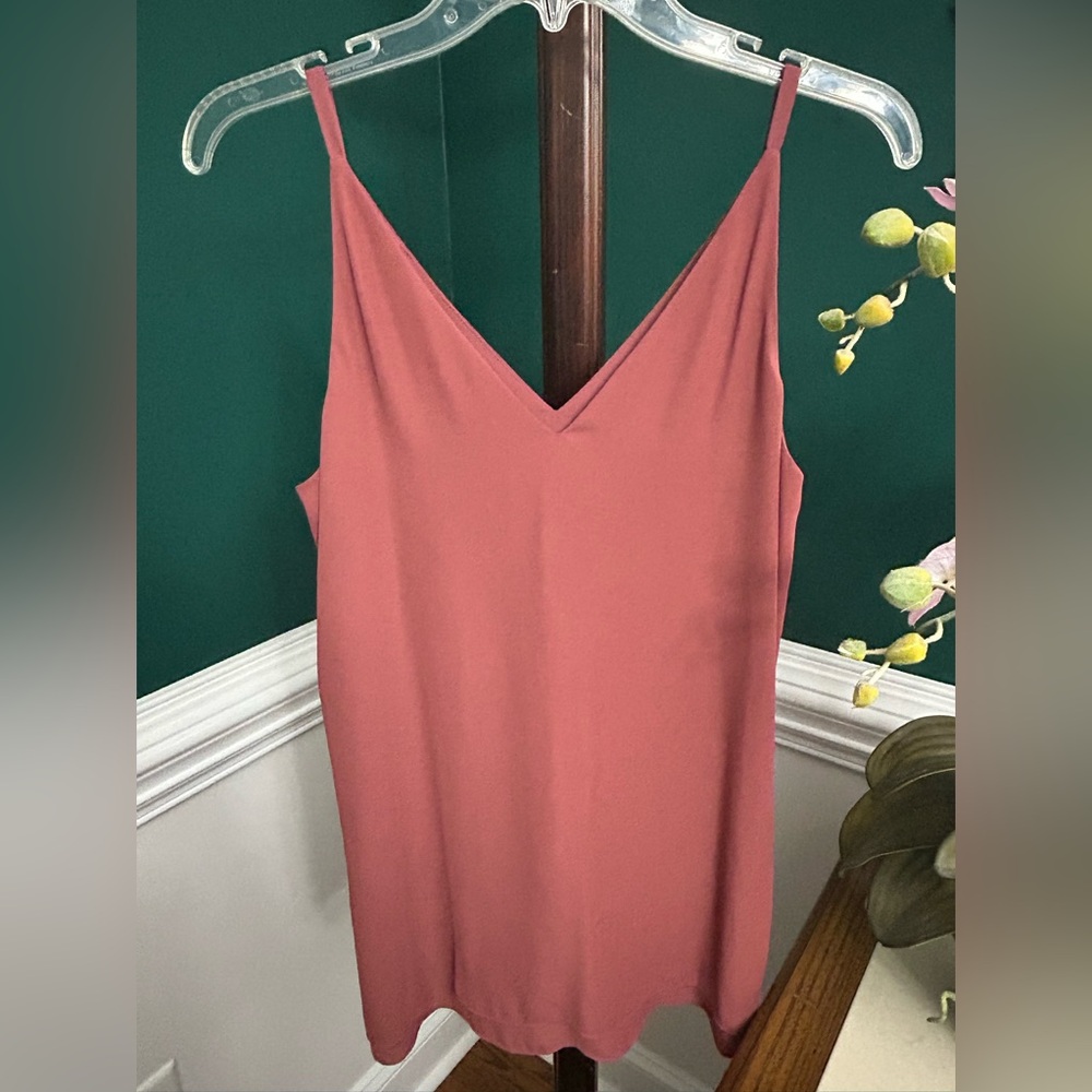 White House Black Market, size Small, pink silky camisole top. - Picture 5 of 11